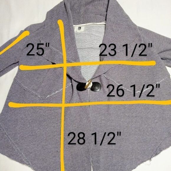Quiksilver Diagonal Knit Draped Cardigan Gray Small - Picture 12 of 12